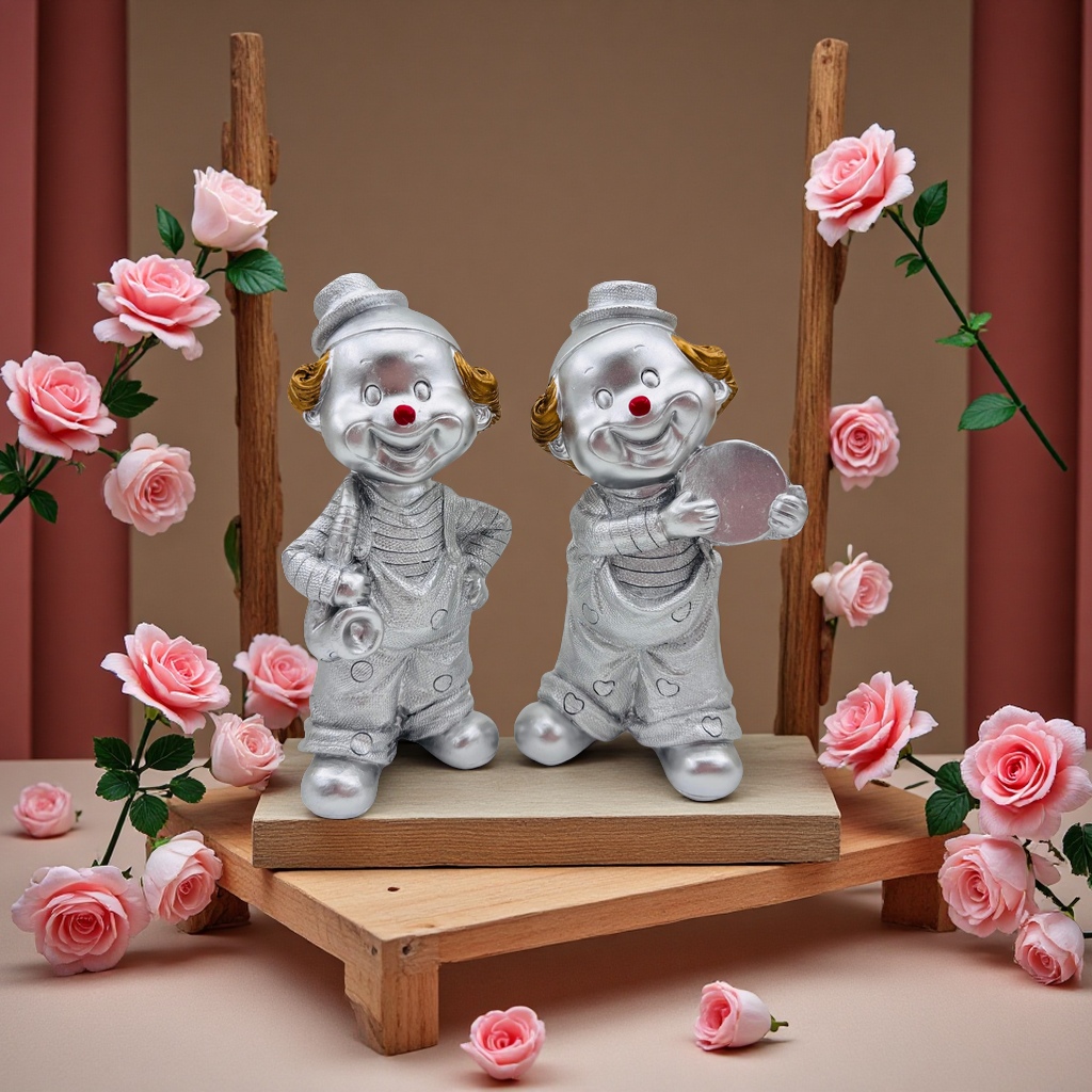 乐器小丑树脂工艺品家居装饰摆件创意艺术品客厅桌面摆设礼品