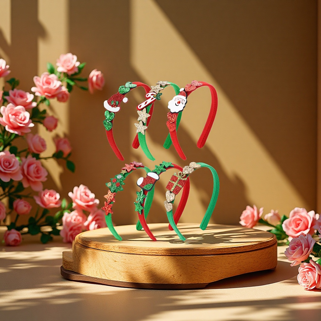 跨境热卖新款圣诞发箍创意设计圣诞系列节日派对装饰礼物批发