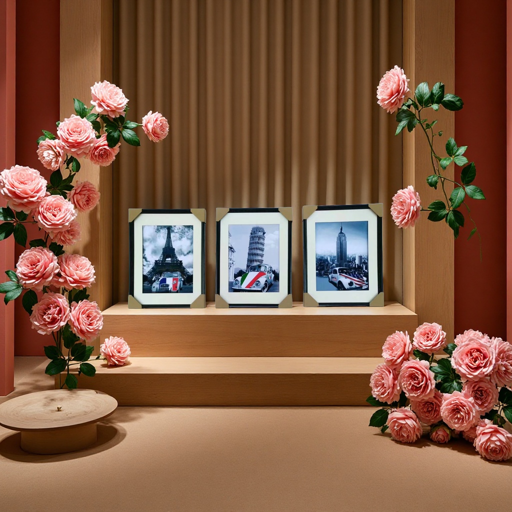 创意简约装饰画框现代客厅卧室挂画框艺术挂框家居装饰用品动物油画框画框纯白手写板4寸木框油画框油画框细节图