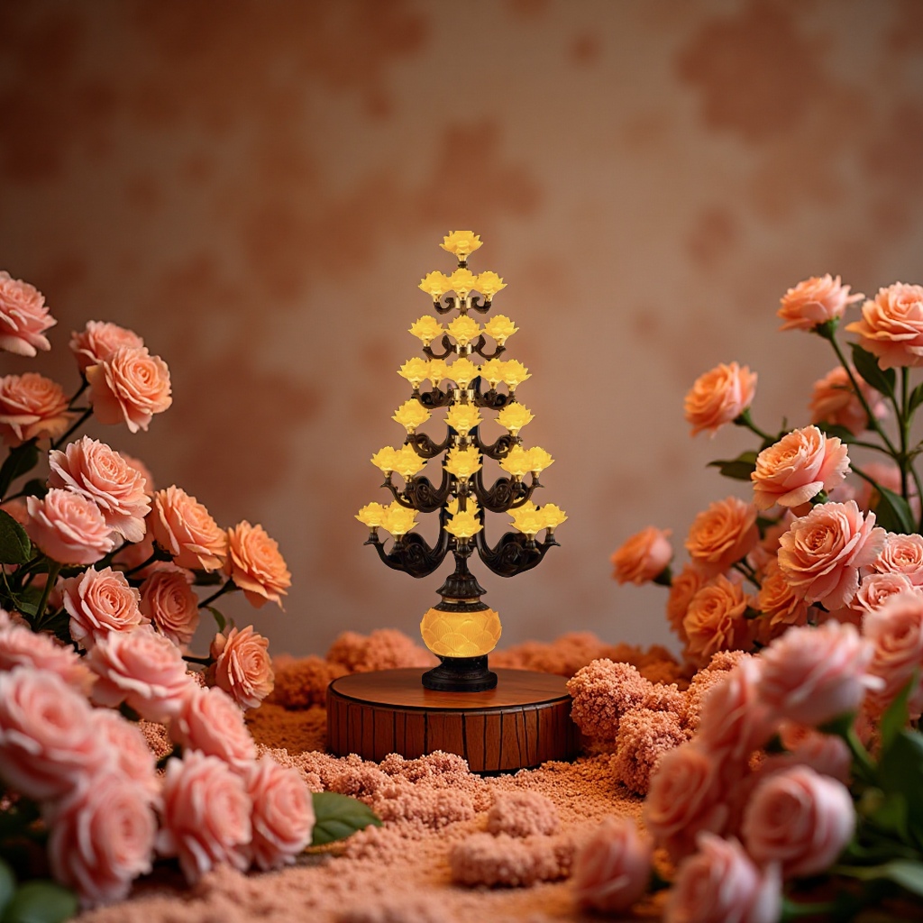 Lámparas de lotus lámparas de buda lámparas decorativas modernas y minimalistas para sala de estar y dormitorio lámparas de lotus lámparas de LED de ahorro de energía lámparas de estilo budista lámparas de buda lámparas de lotus Specification image