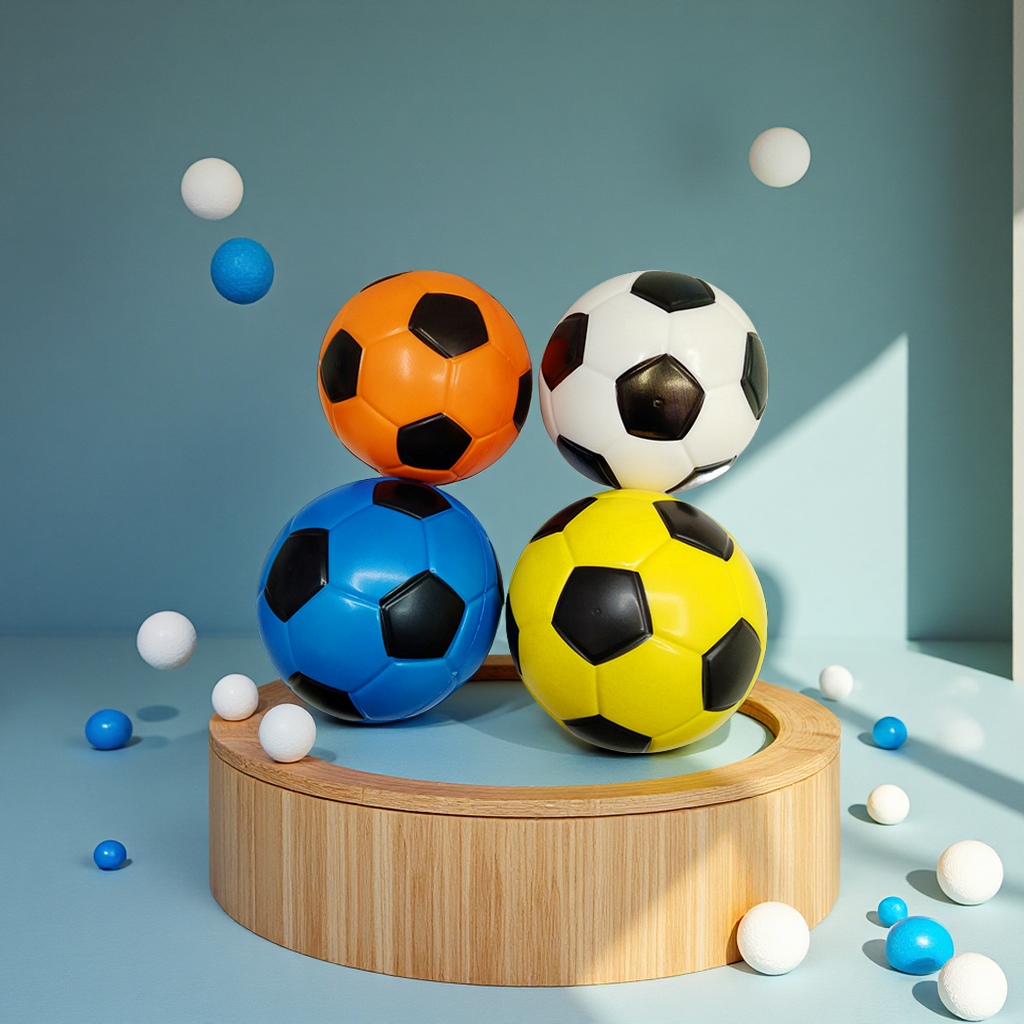 高弹力实心弹力球儿童解压拍拍球迷你卡通水果图案运动户外足球用品