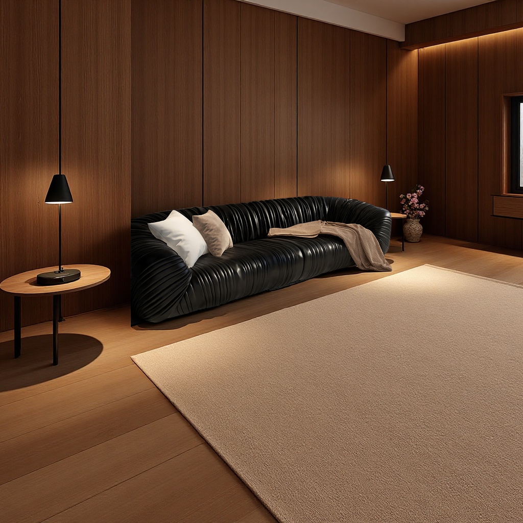 The living room is fully covered with sofas and carpets, the bedroom is covered with floor MATS, and the entire interior is covered with bedside MATS. The home decoration is a complete set of furniture combinations Specification image