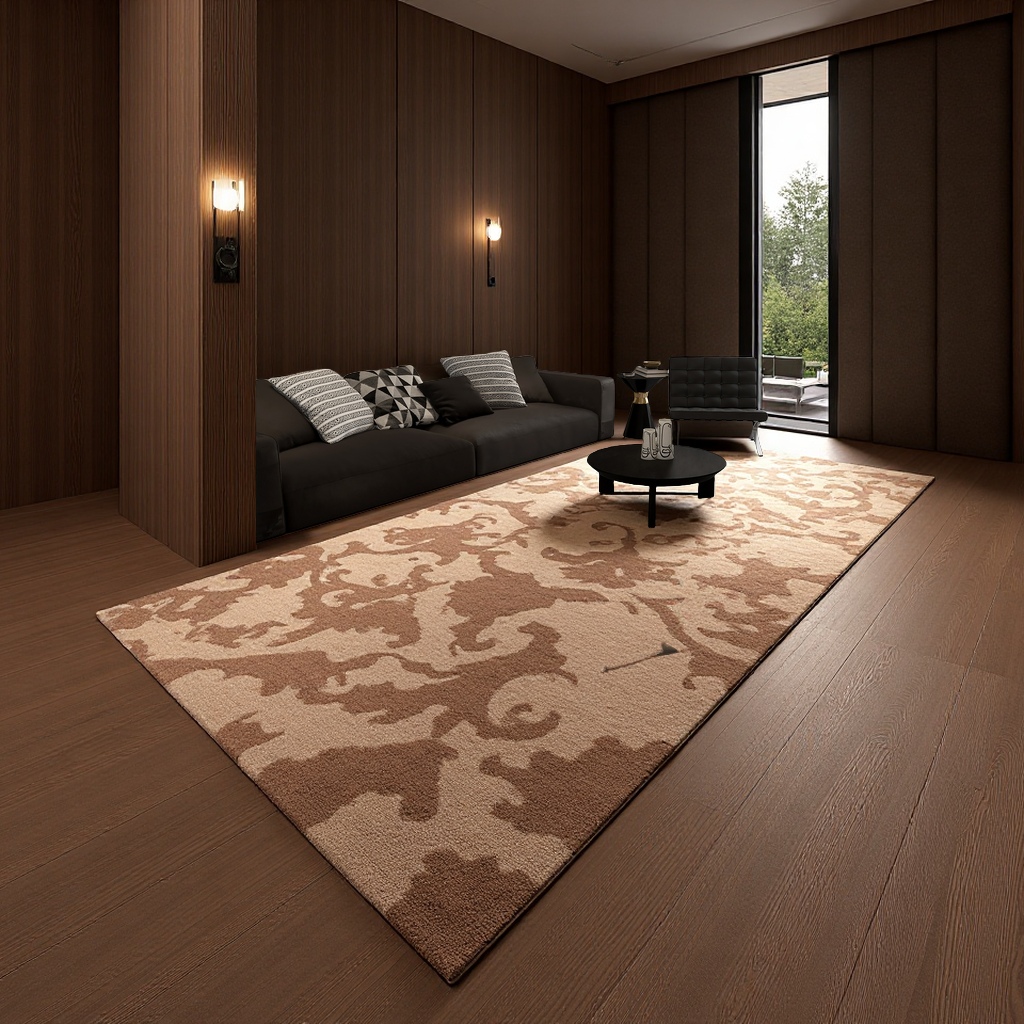 The living room is fully covered with sofas and carpets, the bedroom is covered with floor MATS, and the entire interior is covered with bedside MATS. The home decoration is a complete set of furniture combinations Application Scenario