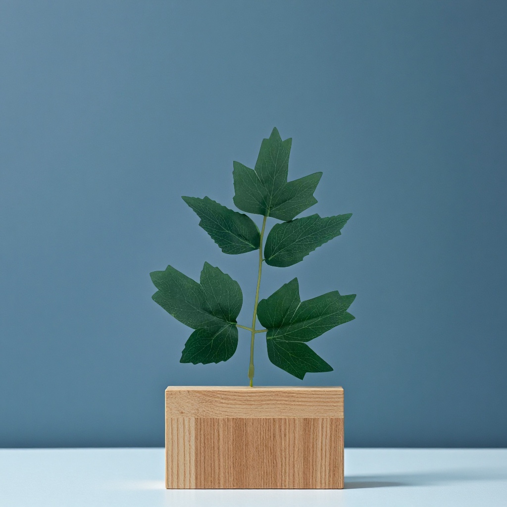 批发仿真植物花叶配件单片五叉丝印牡丹叶仿真牡丹花叶片布艺园艺装饰办公文化用品