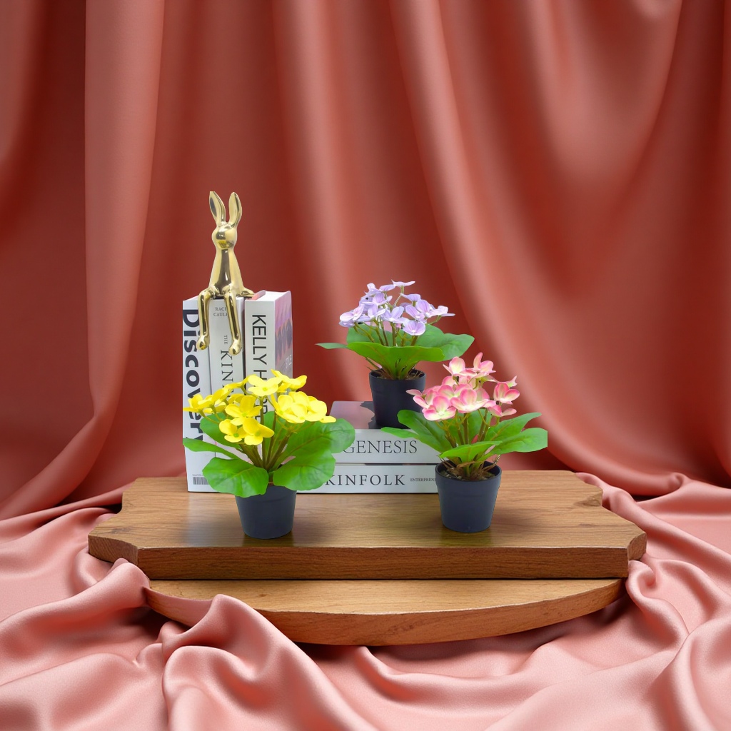 Simulated large rose potted plants with seven flowers, green plant bonsai manufacturer wholesale garden decoration pet flower POTS and ornaments Application Scenario