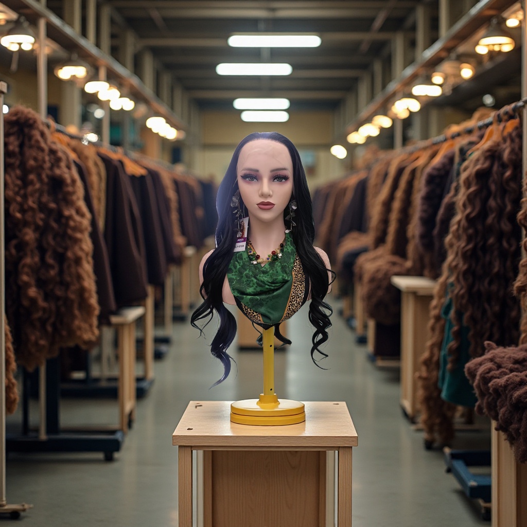 工厂直销假发女长卷发深棕色大波浪层次自然整顶假发模型玩具手办