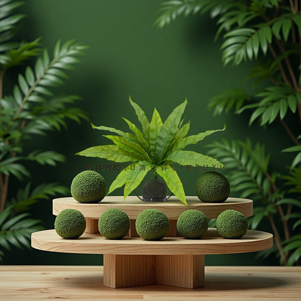 15头鸟巢蕨大把束植物巴西铁蕨叶绿植墙配材办公文化仿真园艺蕨类装饰