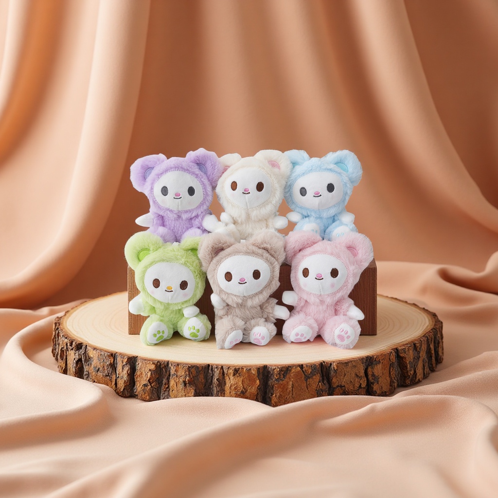 Wholesale of cute and adorable baby bear plush pendants, bags, keychains, dolls and toys