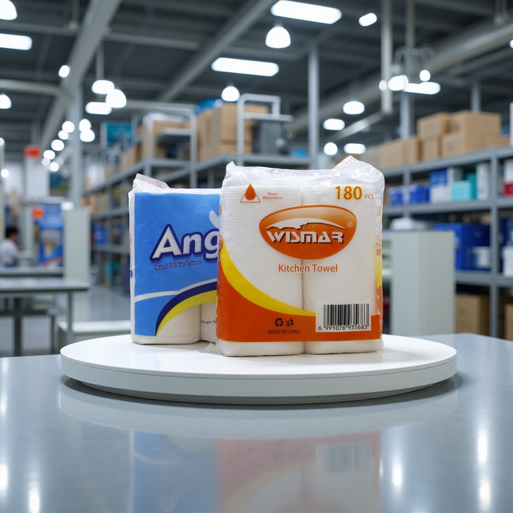 出口跨境厨房用纸卫生纸整箱非洲美洲英文包装卷纸家用厕纸纸巾工

