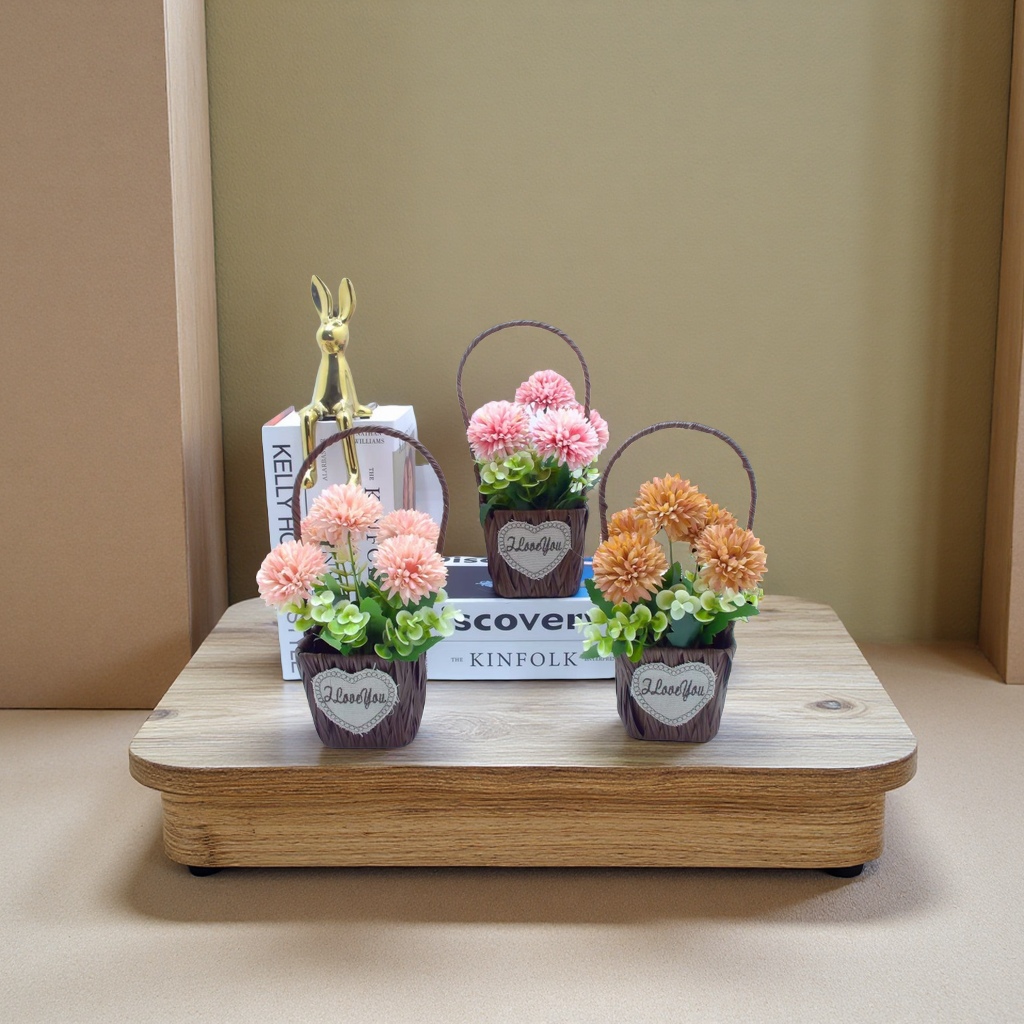 Artificial grass baskets, mushroom succulents, bonsai, fresh and clean home decoration, shooting props, handicrafts, gifts, flower baskets and ornaments Application Scenario