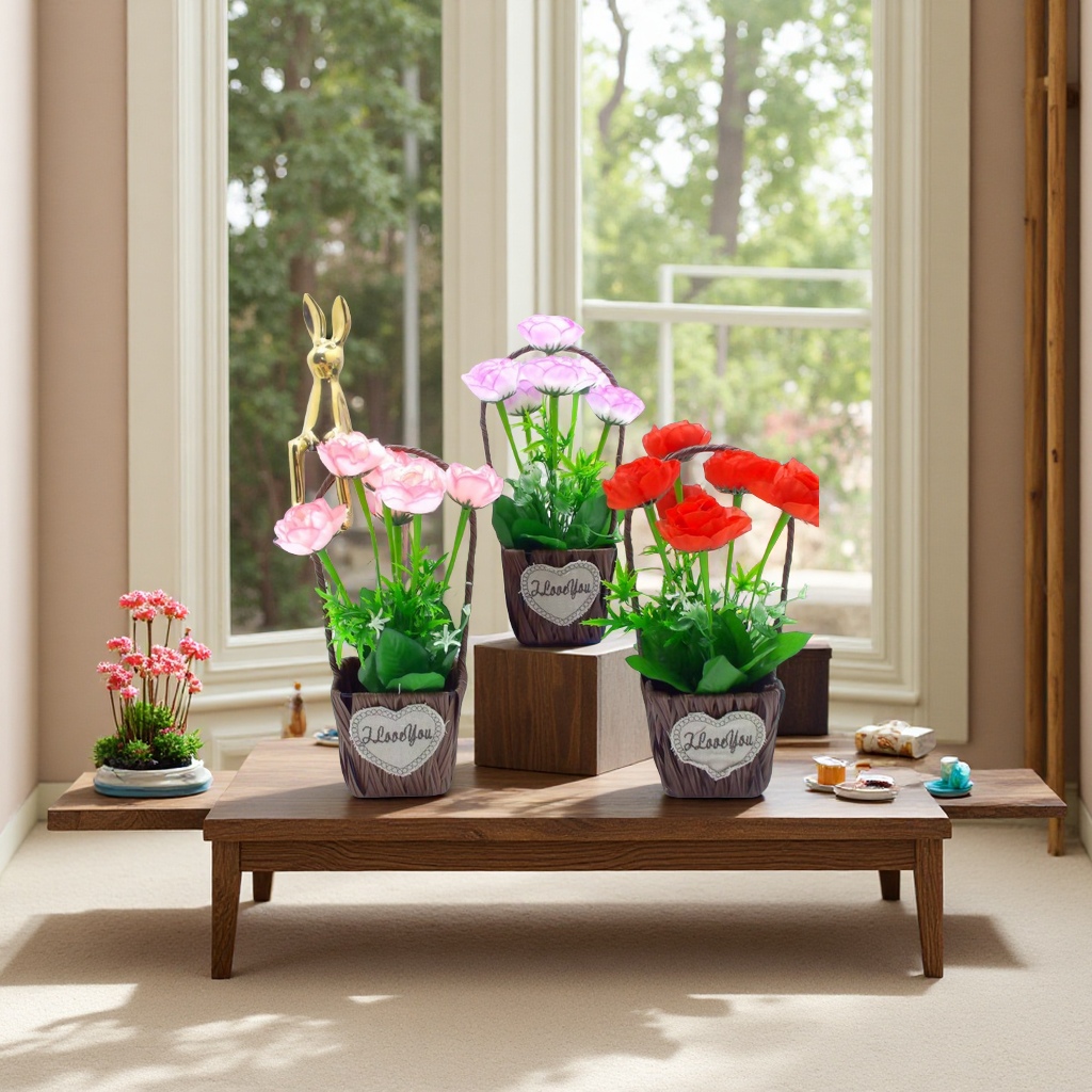 Artificial grass baskets, mushroom succulents, bonsai, fresh and clean home decoration, shooting props, handicrafts, gifts, flower baskets and ornaments Item Picture