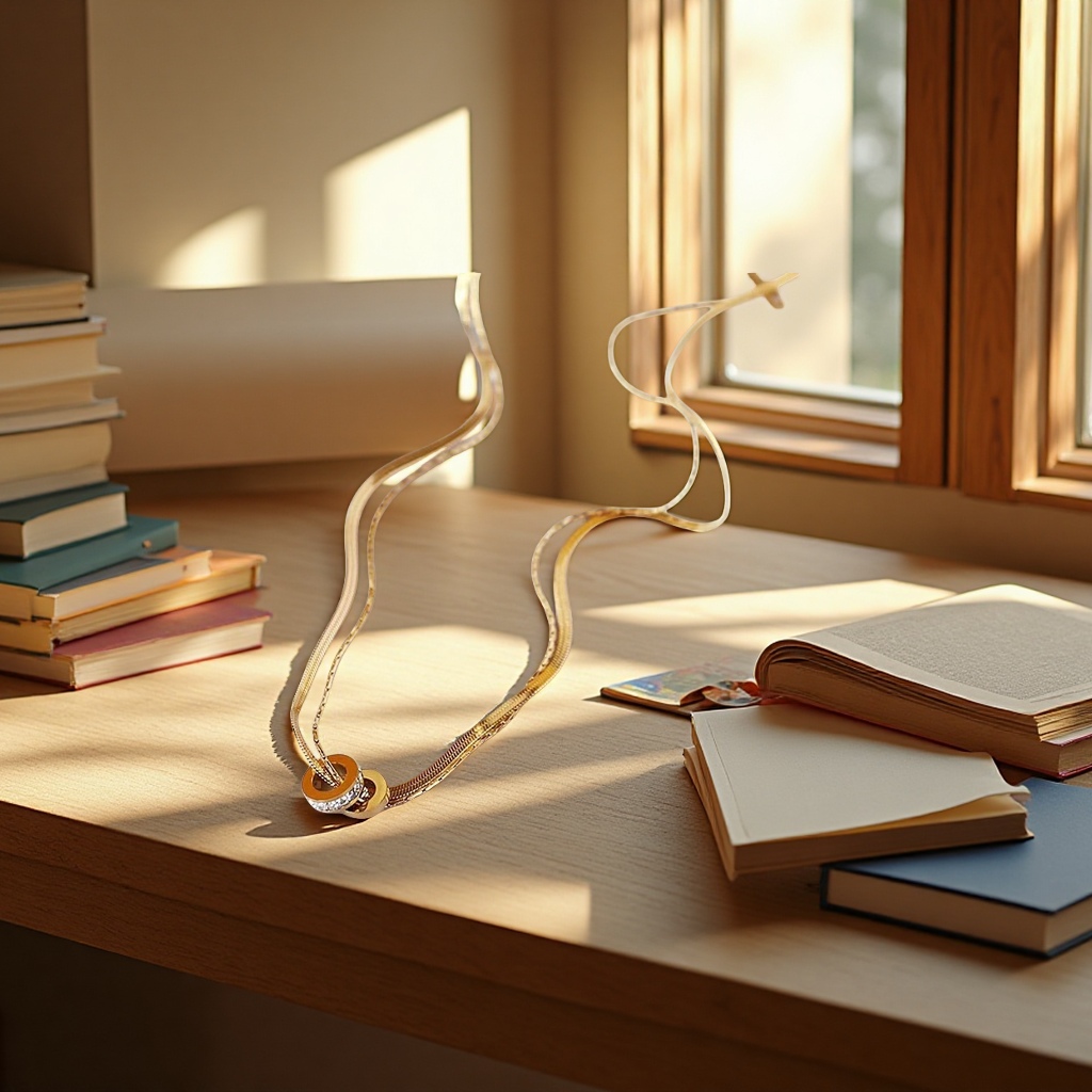 Fashionable and simple metal necklace for women, Korean version, versatile, personalized and trendy accessory, pendant, necklace and headpiece details Picture