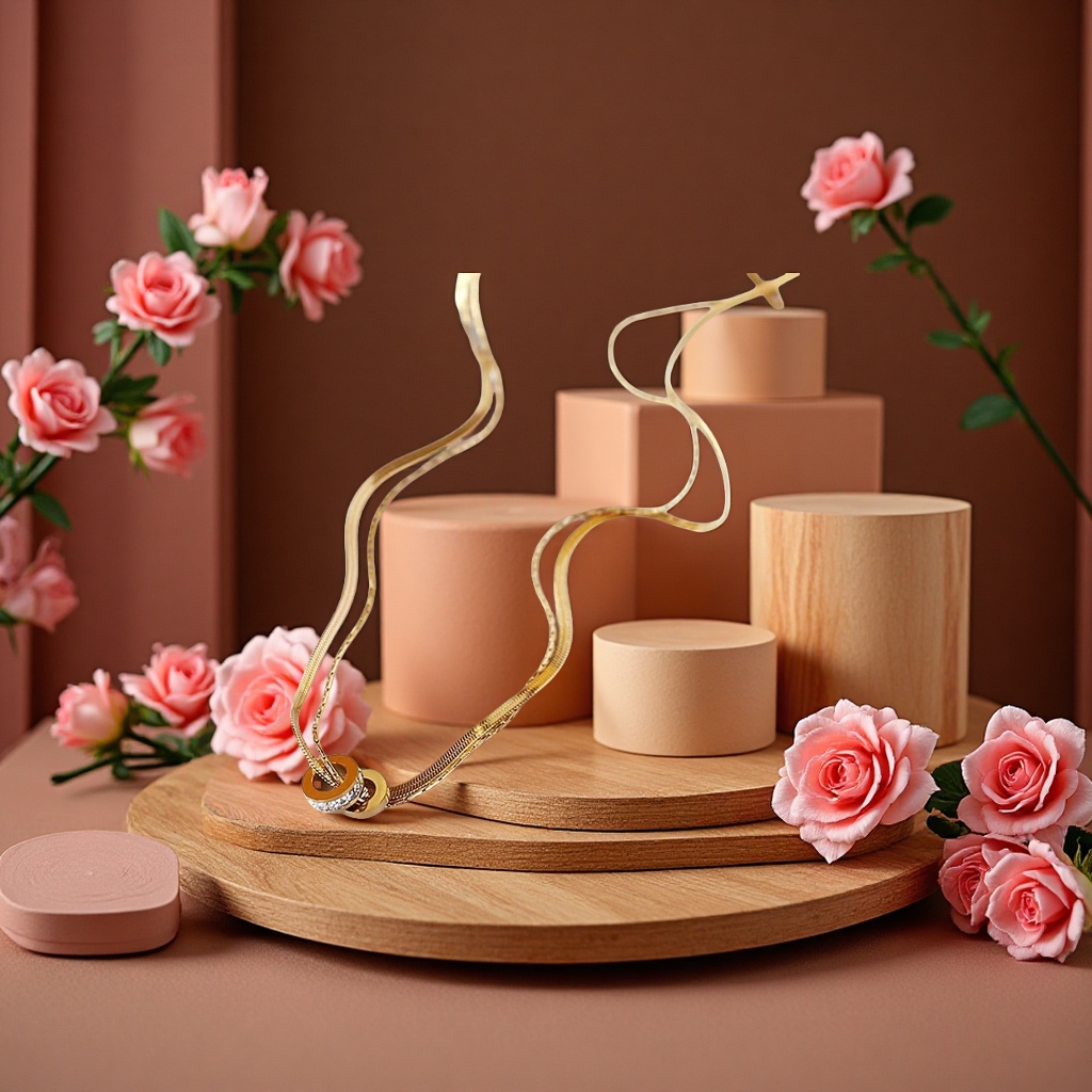 Fashionable and simple metal necklace, a versatile, trendy and personalized accessory for women, an elegant gift accessory, and a long necklace detail image 1