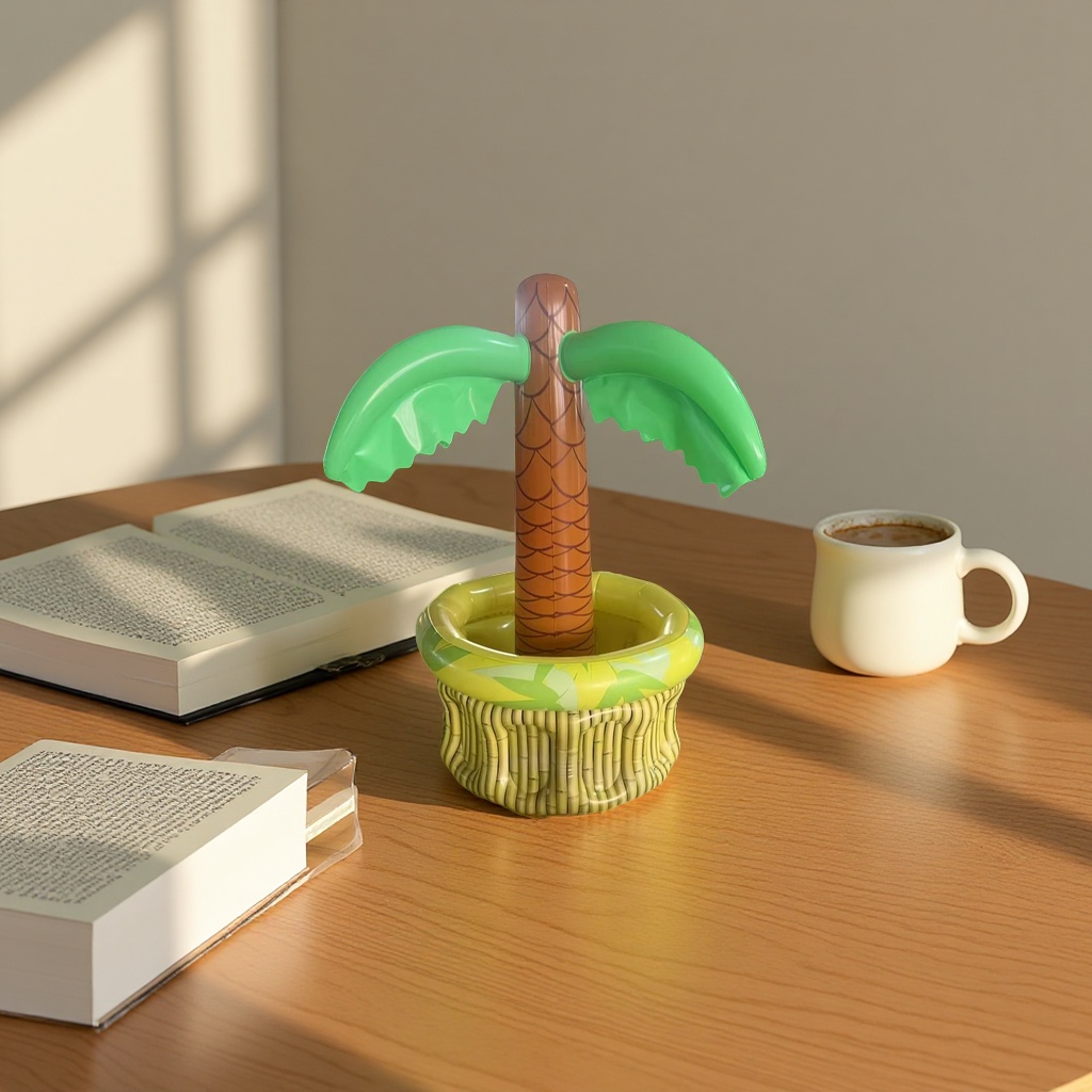 Coconut tree ice cream cone, cool and refreshing fruit-flavored ice cream, summer snack, ice cream dessert bag, 100g details Picture