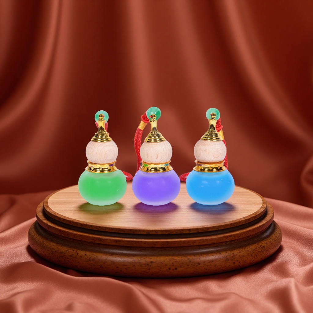 车载香薰葫芦平安符水晶挂件汽车内饰用品车用香水香氛摆件精油香薰用品