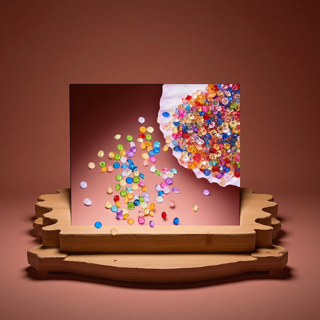 树脂尖底钻亚克力裸彩3mm圆形AB钻填充美甲DIY饰品配件微镶装饰