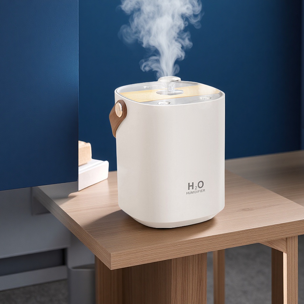 新款双喷静音便携加湿器大雾量家用办公卧室空气补湿器humidifier