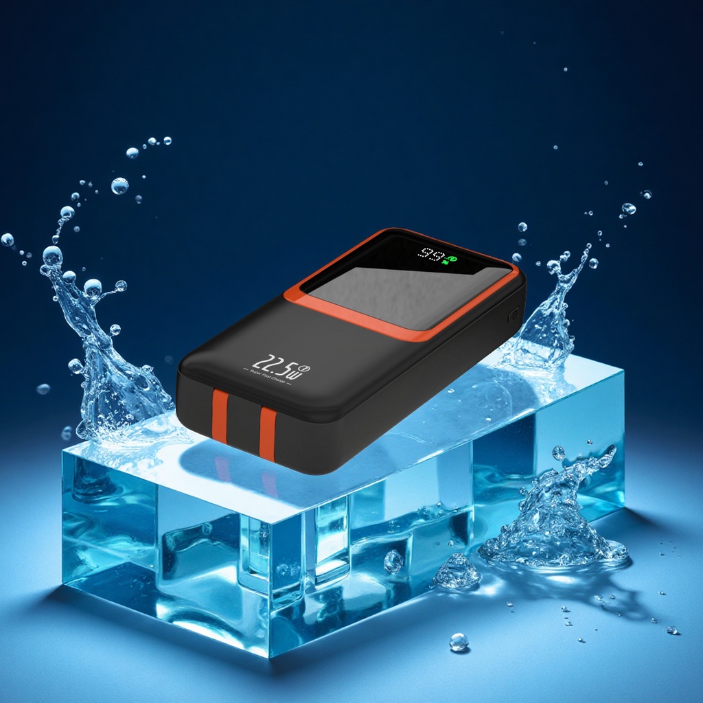 3C certified, 20,000 yuan actual standard, large-capacity polymer battery, super fast charging portable power bank, built-in cable, universal digital accessory for mobile phones and tablets details Picture