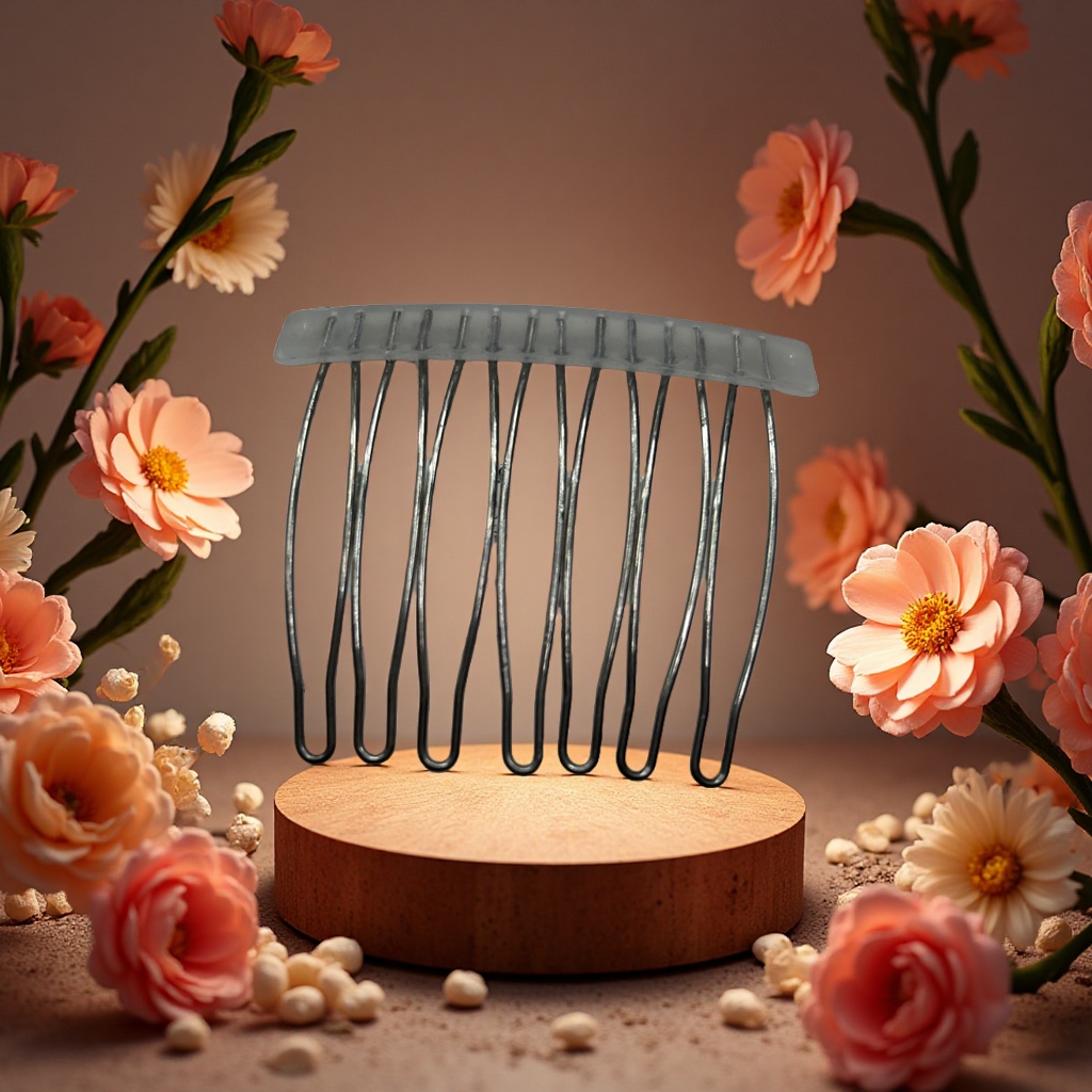 发梳头饰实物图