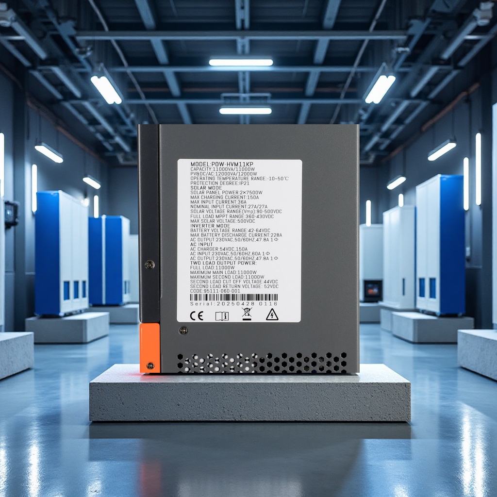PowMr11KW48V three-phase solar inverter, off-grid and grid-connected hybrid integrated machine, cross-border electrical power supply equipment Specification image