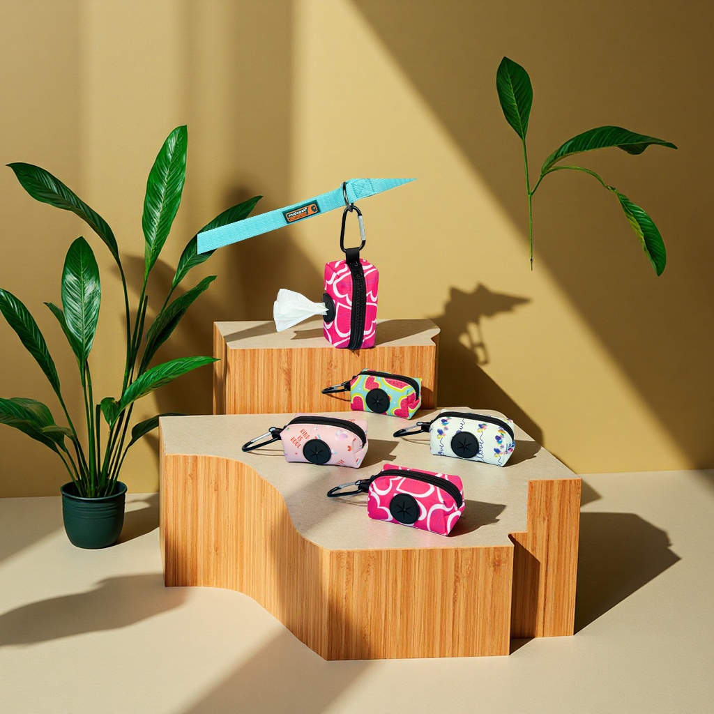 跨境新品工厂BSCI认证宠物狗出行拾便器垃圾袋收纳包宠物清洁用品宠物便携袋