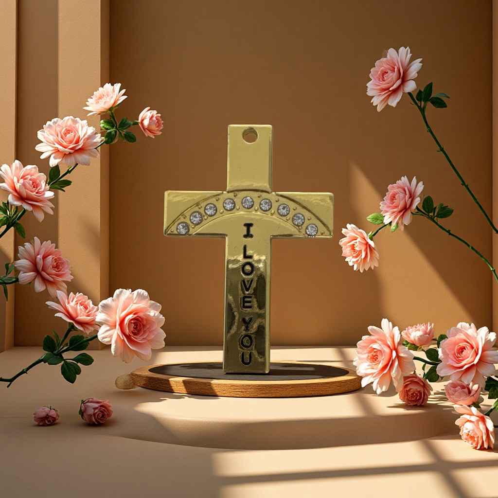 十字架装饰品复古合金材质男款吊坠

