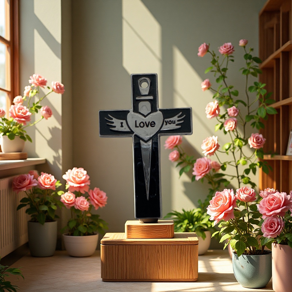 十字架男款饰品吊坠合金材质

