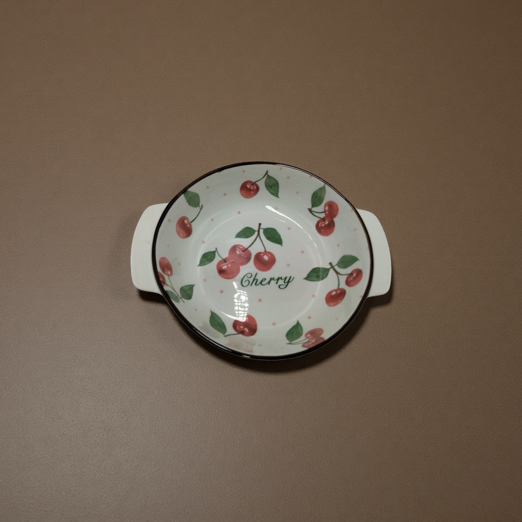 Cute ceramic fruit salad bowl, household tableware, kitchenware, creative fruit bowl, decorative bowl, multi-color options Application Scenario