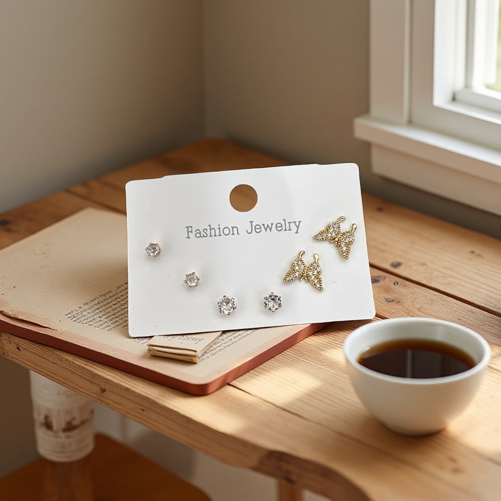 学生小耳钉简约可爱时尚耳饰女生气质百搭耳钉学生款配饰细节图