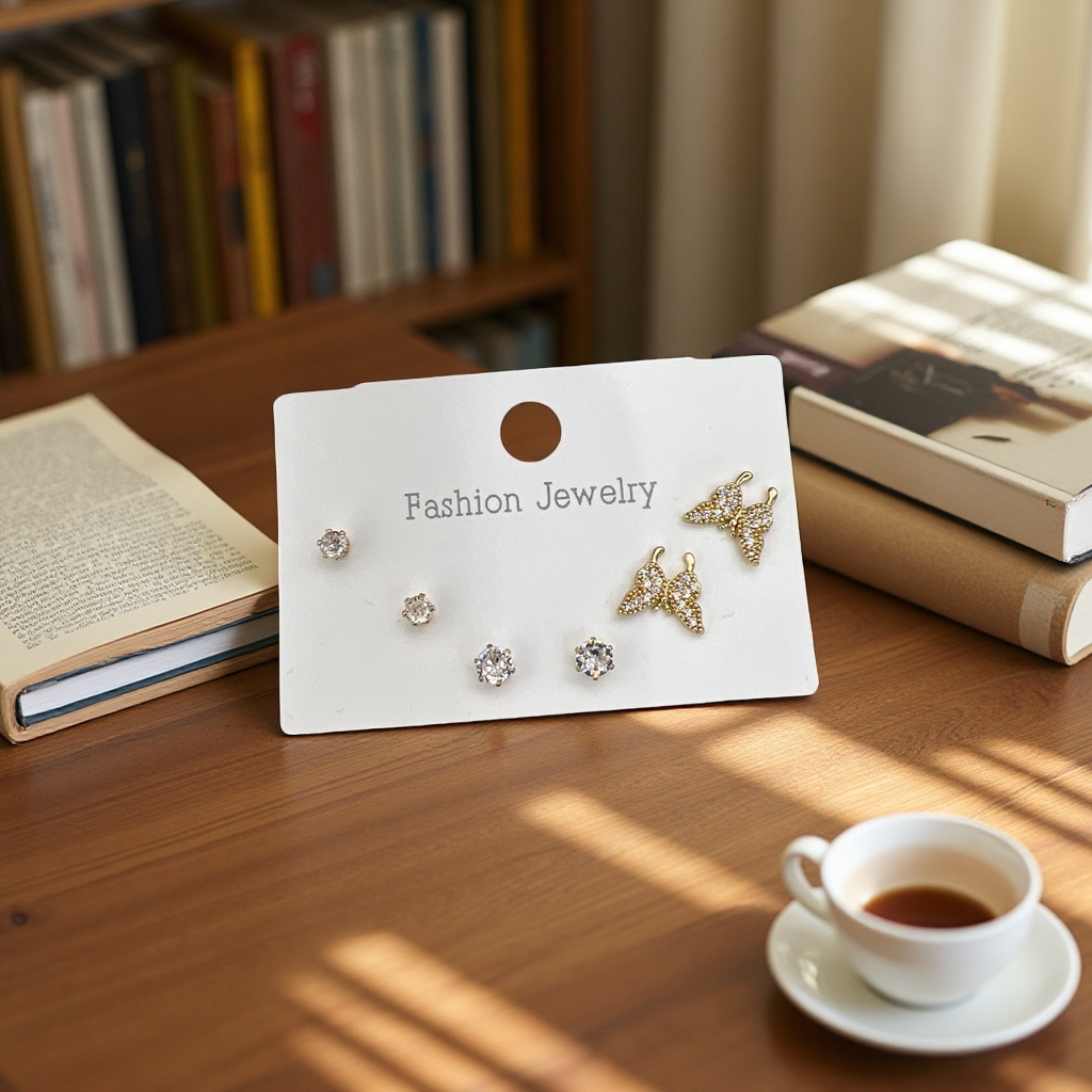 学生小耳钉简约可爱时尚耳饰女生气质百搭耳钉学生款配饰产品图