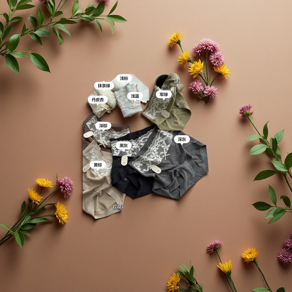 女士三角裤实物图