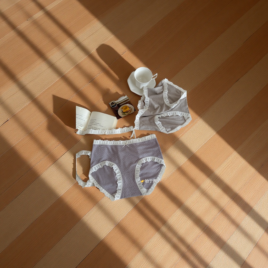 舒适透气棉质女士内裤三条装柔软无痕纯色百搭透气性佳