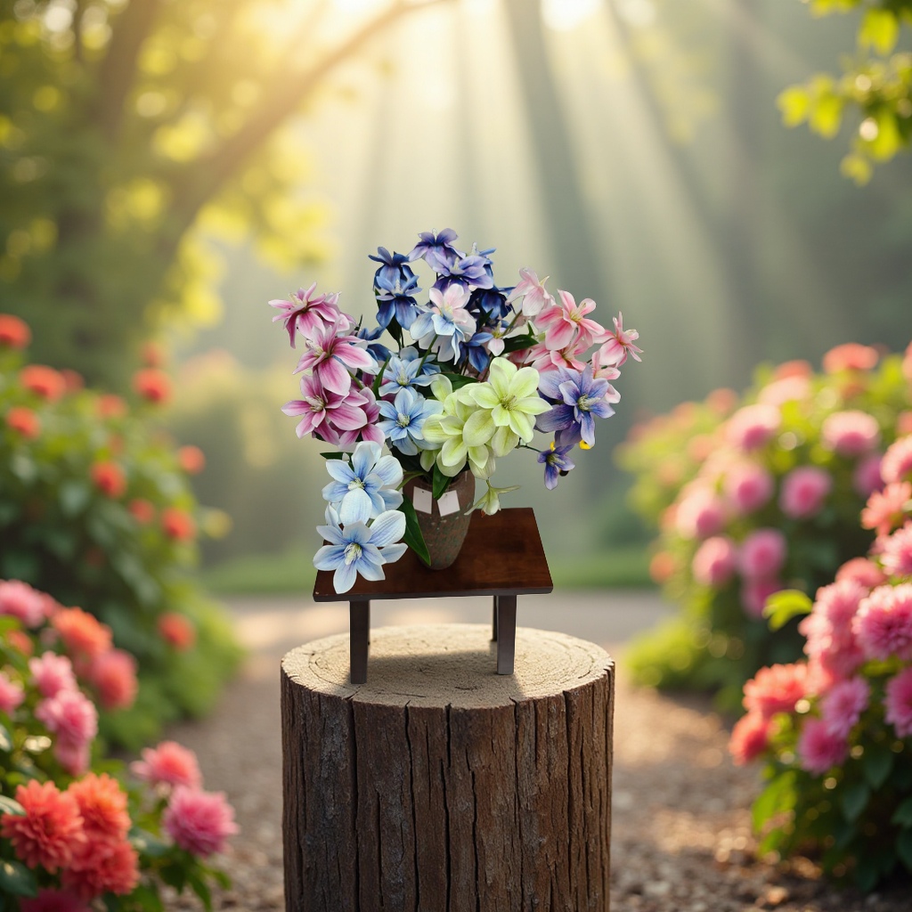 玉兰仿真花五头室内装饰假花摆件自然逼真花艺家居装饰品