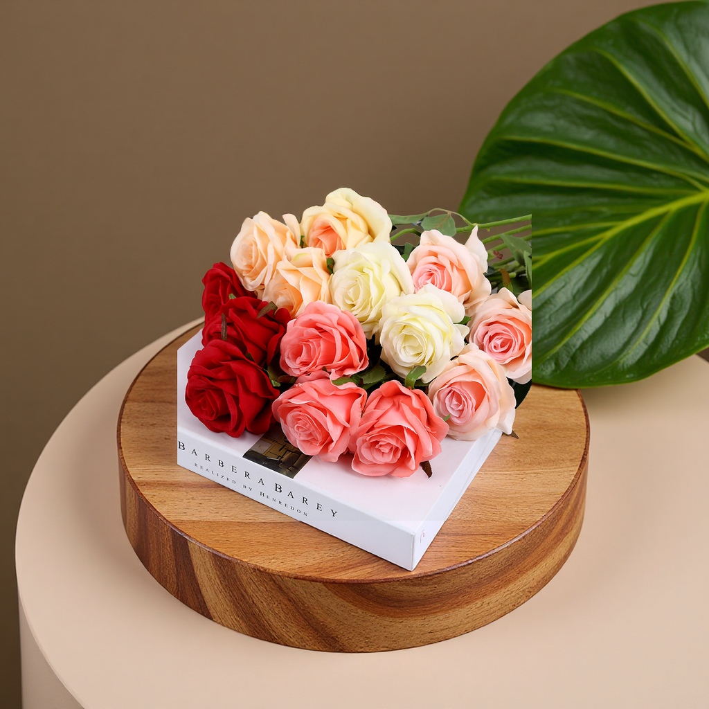 仿真玫瑰单支批发婚庆家居装饰绿植插花香皂花工艺品创意礼品