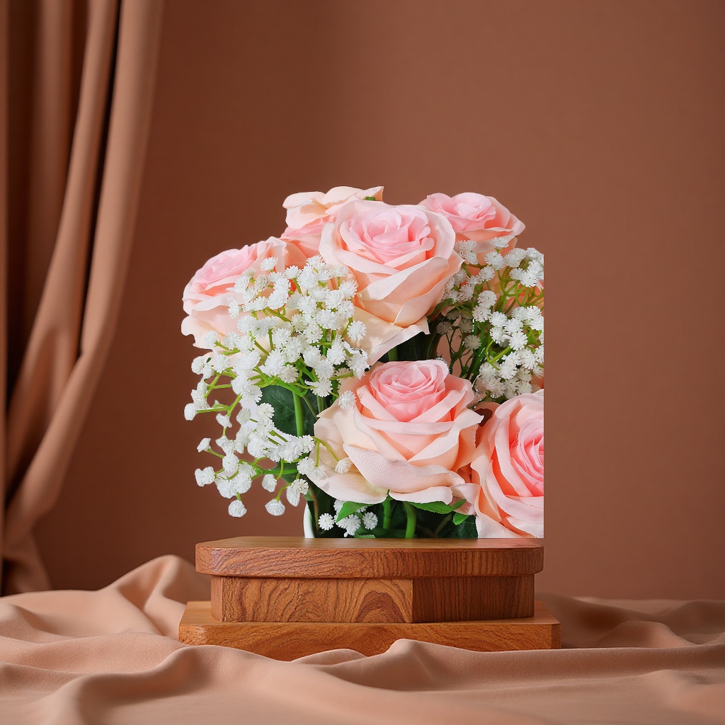 香皂花3层无托/百变魔法翻花/假花细节图