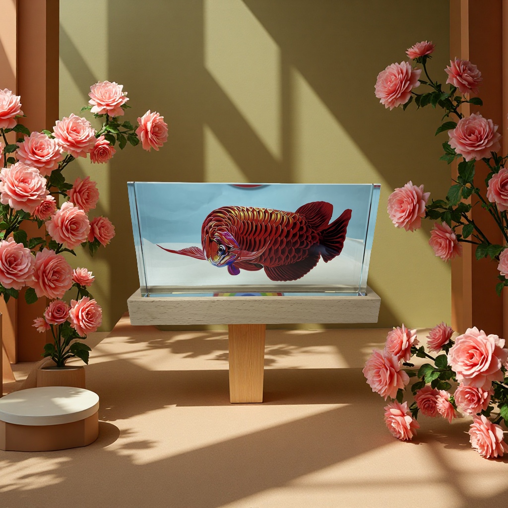 红龙鱼观赏鱼热带淡水大型水族箱宠物鱼金色红色品种健康活体