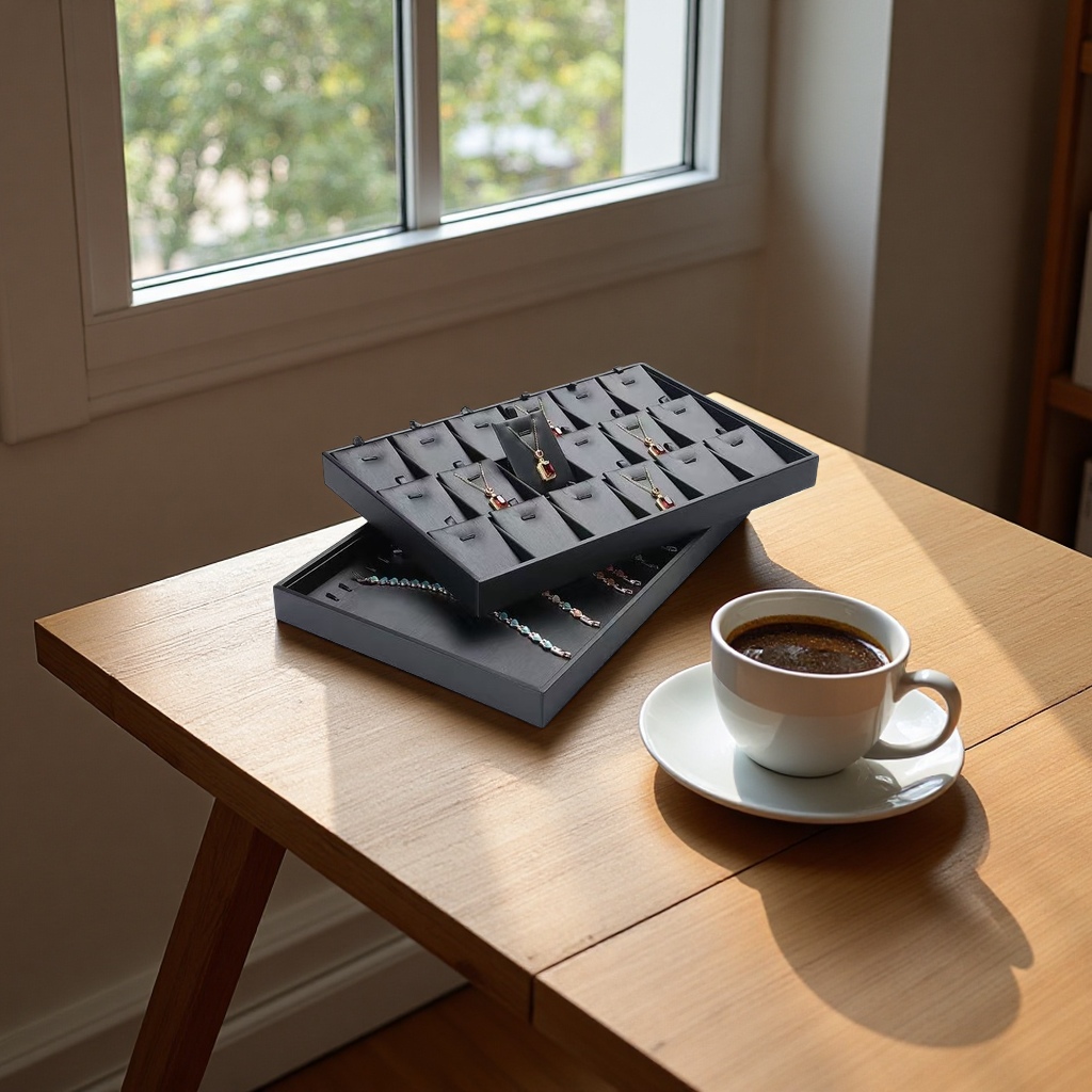 时尚戒指盆多功能首饰收纳盒简约创意首饰架项链收纳盒饰品整理盒