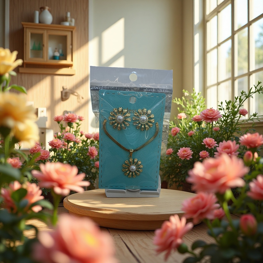 Earrings, necklaces, this set is fashionable, elegant, simple and versatile. There are many options for women's accessories and gifts to choose from Application Scenario