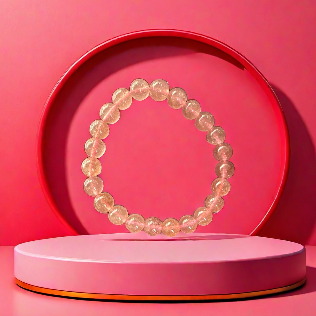 Strawberry crystal bracelet is a fashionable, simple and versatile ladies' jewelry gift crystal bracelet Application Scenario