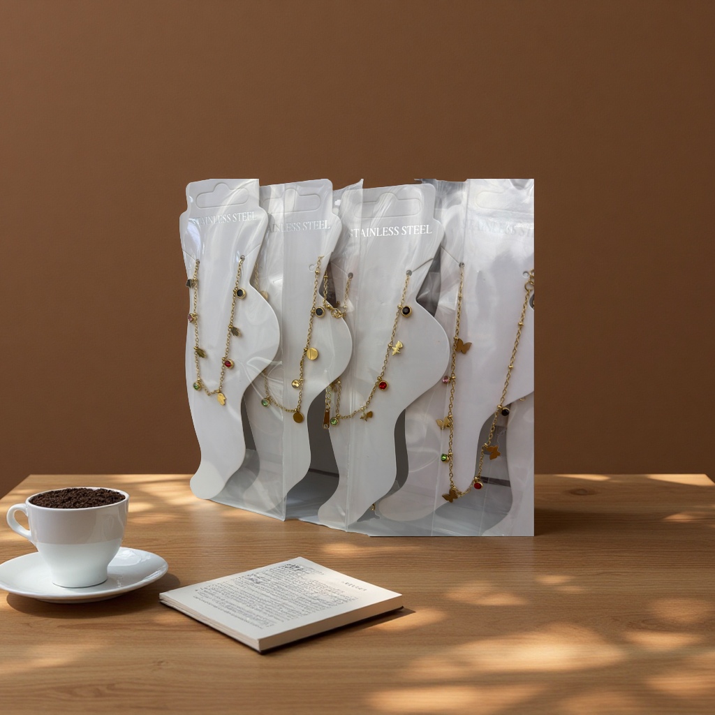 时尚简约脚链女韩版百搭个性潮流镀金脚饰学生学生脚链女款配饰品