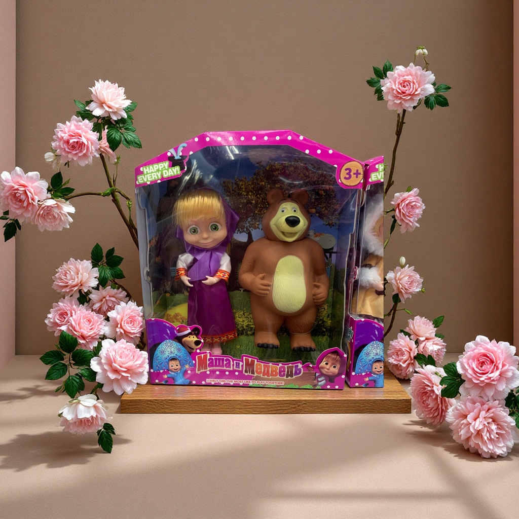 玛莎9寸配熊玩偶