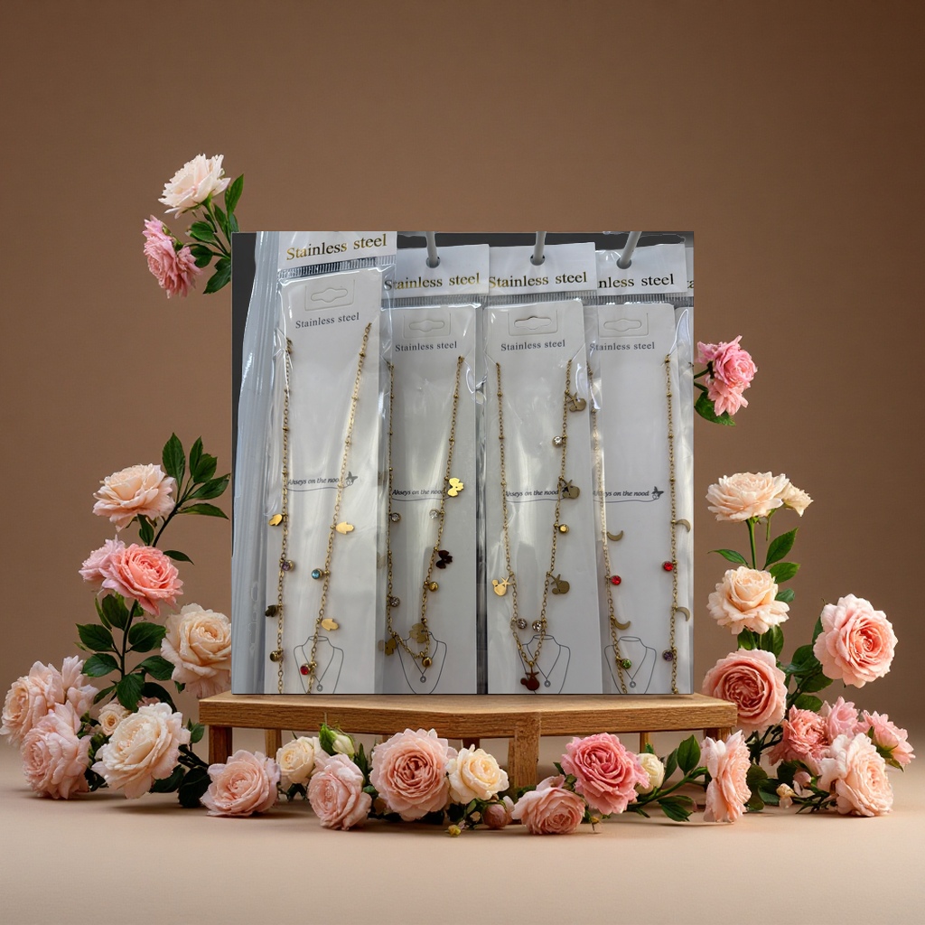 时尚简约金属项链女百搭个性潮流饰品吊坠项链链条首饰配饰