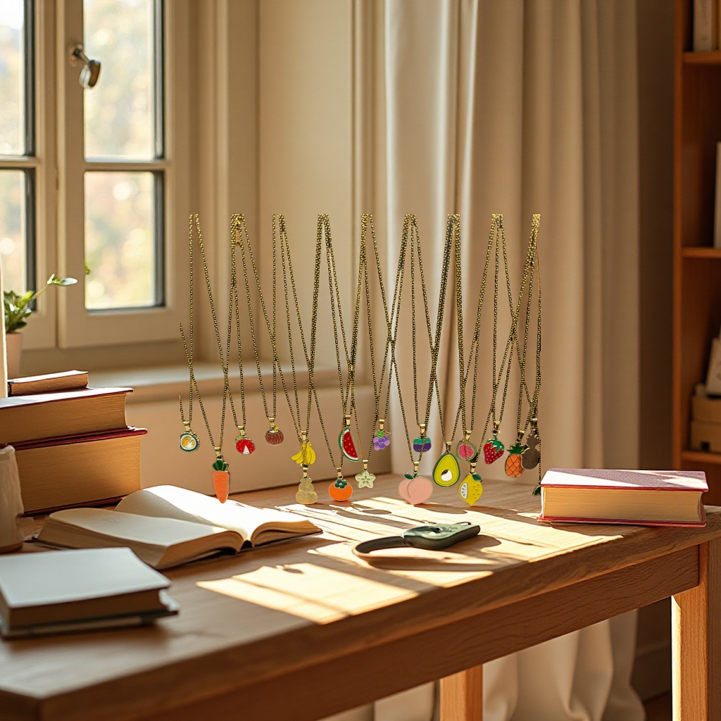 水果项链彩色水果串挂饰时尚潮流个性创意女生饰品配饰女款