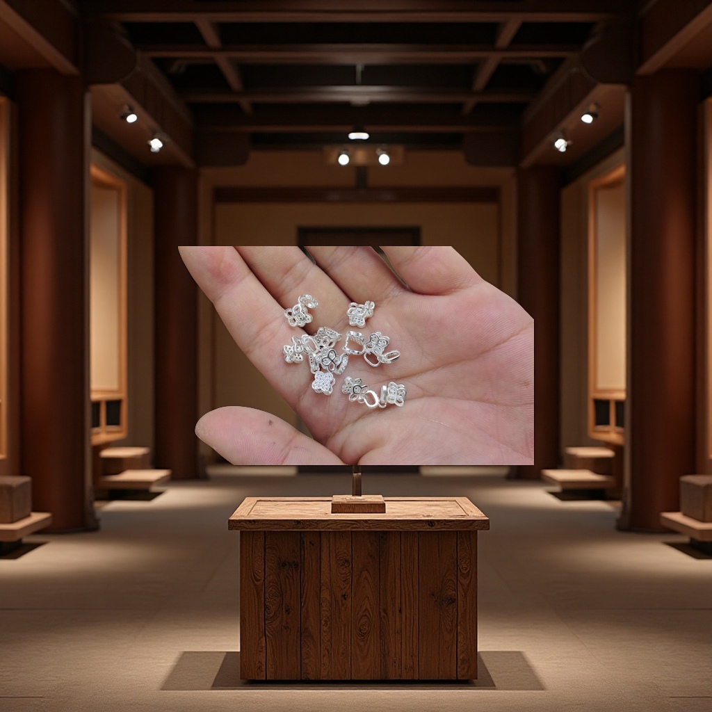 Fashionable metal jewelry, creative accessories, four-leaf clover necklace, personalized, trendy and versatile women's style