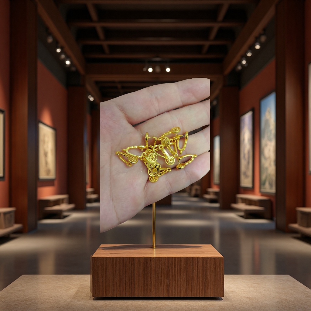 Fashionable metal jewelry, creative accessories, four-leaf clover necklace, personalized, trendy and versatile women's style Specification image