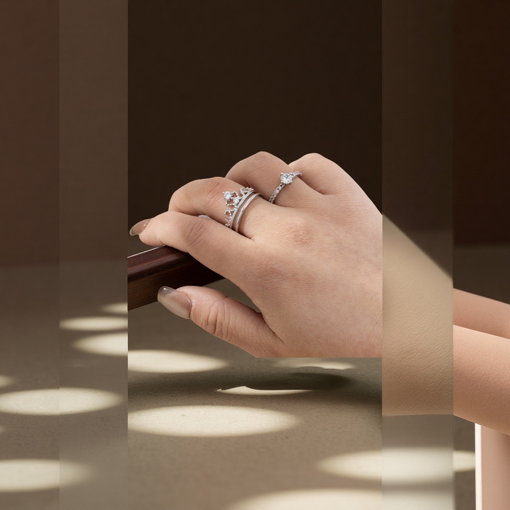 戒指/戒指男/戒指空托/饰品戒指/珍珠戒指产品图