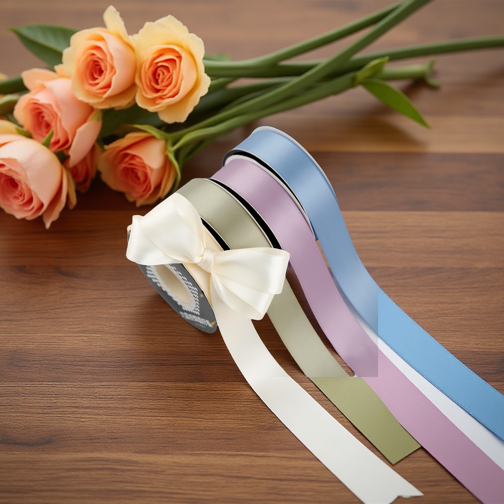 奈斯织带2.5cm双面加密丝带DIY涤纶缎带礼盒包装花束装饰蛋糕配件