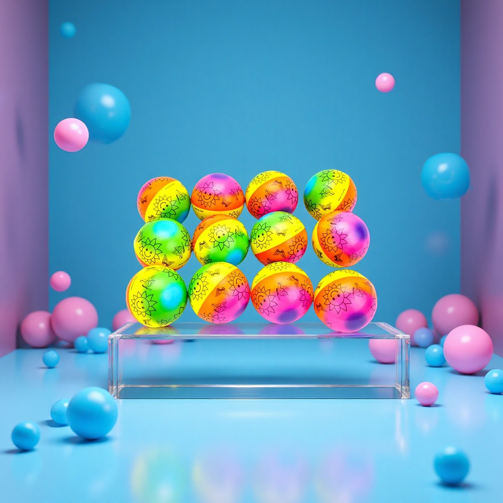 PU高弹球弹力十足耐摔儿童玩具休闲运动球7.6cm