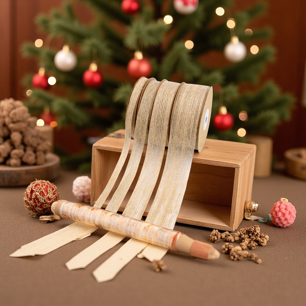 黄麻织带鱼丝麻绳渔线DIY手工仿粗亚麻布卷圣诞家居装饰编织原色纺织辅料