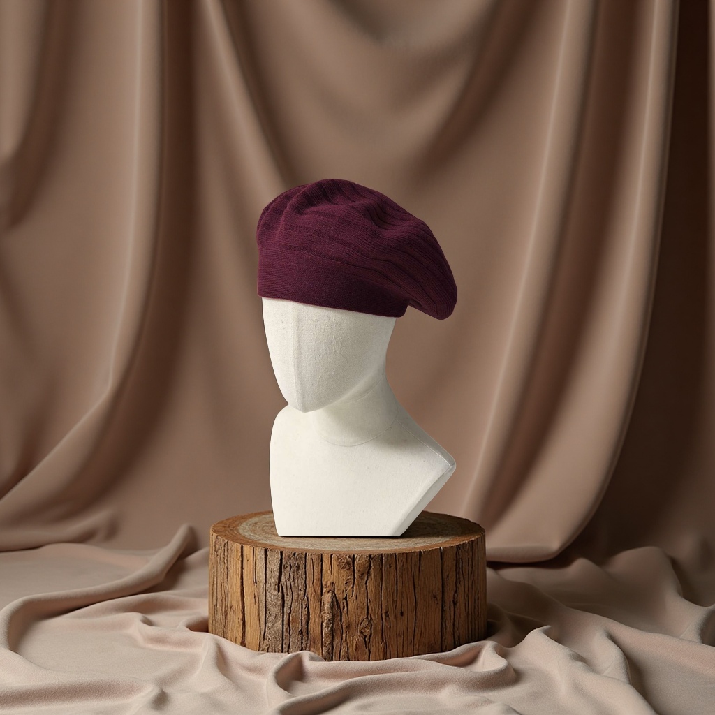 Woolen knitted hats, wool knitted hats, and knitted plush warm hats are a fashionable trend suitable for both men and women in winter details Picture